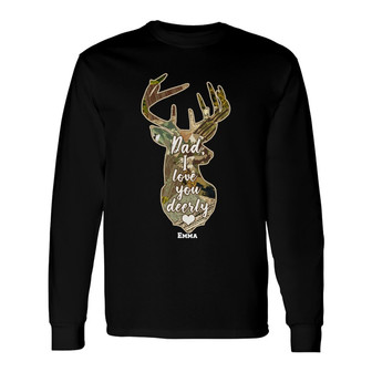 Personalized Dad Hunting FD Long Sleeve Shirt - Thegiftio UK