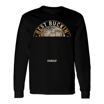 Personalized Deer Hunting Buckin Dad Grandpa Long Sleeve Shirt - Thegiftio UK