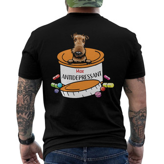 Personalized Dog Antidepressant Back Print T-Shirt - Thegiftio UK