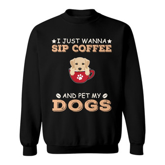 Personalized Dog Coffee Lovers Sweatshirt - Thegiftio UK
