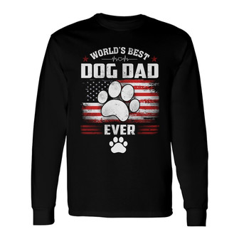 Personalized Dog Dad FD Long Sleeve Shirt - Thegiftio UK