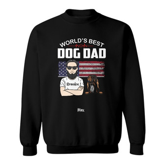 Personalized Dog Dad Grandpa Just Ask Sweatshirt - Thegiftio UK