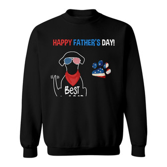 Personalized Dog Dad Happy Father Day Sweatshirt - Thegiftio UK