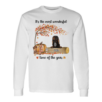 Personalized Dog Fall Halloween Long Sleeve Shirt - Thegiftio UK