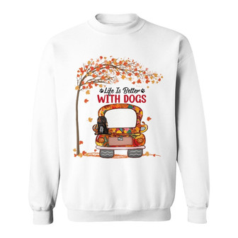 Personalized Dog Fall Halloween Sweatshirt - Thegiftio UK