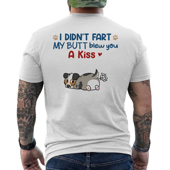Personalized Dog Fart Back Print T-Shirt - Thegiftio UK