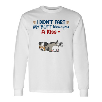 Personalized Dog Fart Long Sleeve Shirt - Thegiftio UK