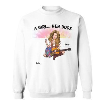 Personalized Dog Hippie Girl Beautiful Things Sweatshirt - Thegiftio UK