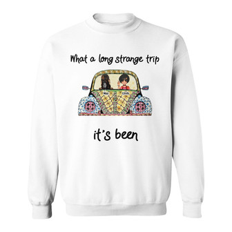 Personalized Dog Hippie Girl Strange Trip Sweatshirt - Thegiftio UK