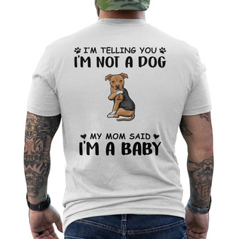 Personalized Dog I'm A Baby Back Print T-Shirt - Thegiftio UK