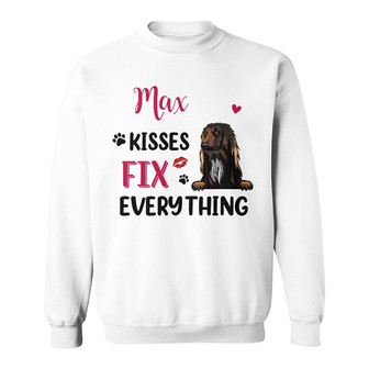 Personalized Dog Kisses Fix Everything Sweatshirt - Thegiftio UK