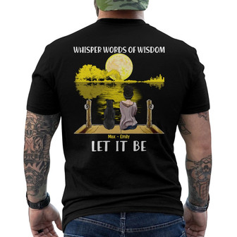 Personalized Dog Let It Be Back Print T-Shirt TID - Thegiftio UK