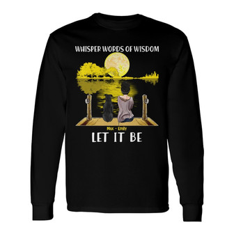 Personalized Dog Let It Be Long Sleeve Shirt TID - Thegiftio UK
