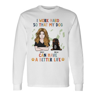 Personalized Dog Long Sleeve Shirt - Thegiftio UK
