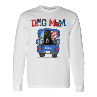 Personalized Dog Mom 4th Of July Independence Long Sleeve Shirt - Thegiftio UK