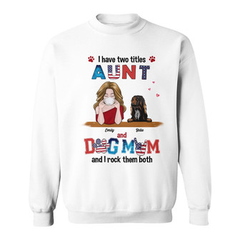 Personalized Dog Mom Aunt Sweatshirt - Thegiftio UK