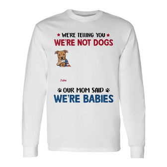 Personalized Dog Mom Baby Long Sleeve Shirt - Thegiftio UK