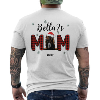 Personalized Dog Mom Back Print T-Shirt - Thegiftio UK