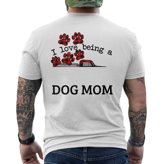Personalized Dog Mom Back Print T-Shirt - Thegiftio UK