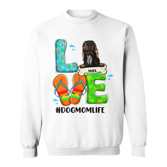 Personalized Dog Mom Beach Sweatshirt - Thegiftio UK