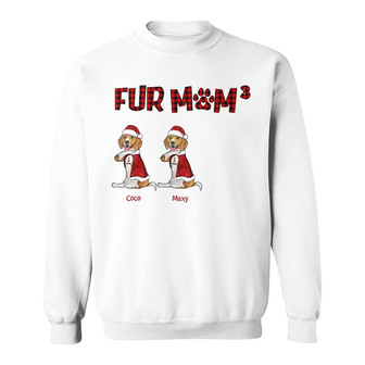 Personalized Dog Mom Christmas Sweatshirt - Thegiftio UK