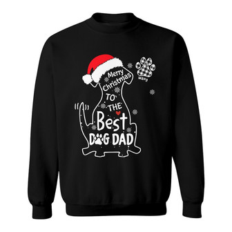 Personalized Dog Mom Dad Christmas Sweatshirt - Thegiftio UK