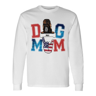 Personalized Dog Mom Dog Dad Long Sleeve Shirt - Thegiftio UK