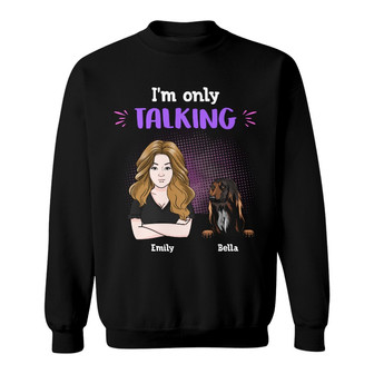 Personalized Dog Mom Grandma Sweatshirt - Thegiftio UK