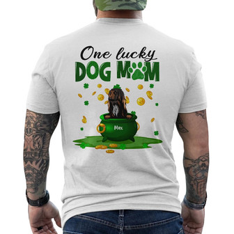 Personalized Dog Mom Irish St Patrick's Day Back Print T-Shirt - Thegiftio UK