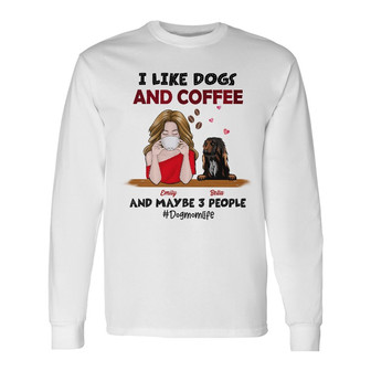 Personalized Dog Mom Life Long Sleeve Shirt - Thegiftio UK