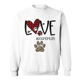 Personalized Dog Mom Life Love Sweatshirt - Thegiftio UK
