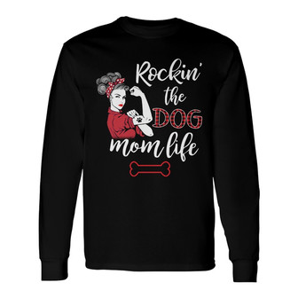 Personalized Dog Mom Long Sleeve Shirt - Thegiftio UK