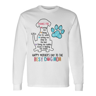 Personalized Dog Mom Long Sleeve Shirt - Thegiftio UK