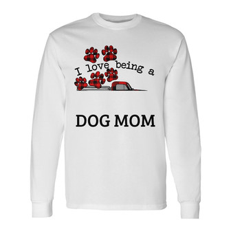 Personalized Dog Mom Long Sleeve Shirt - Thegiftio UK