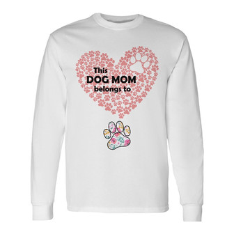Personalized Dog Mom Long Sleeve Shirt - Thegiftio UK
