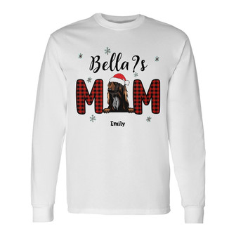 Personalized Dog Mom Long Sleeve Shirt - Thegiftio UK