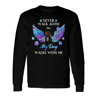 Personalized Dog Mom Never Walk Alone Long Sleeve Shirt - Thegiftio UK