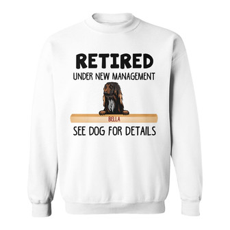 Personalized Dog Mom Retirement Wine Sweatshirt - Thegiftio UK