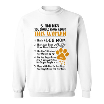 Personalized Dog Mom Sweatshirt - Thegiftio UK