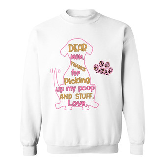 Personalized Dog Mom Thanks For Sweatshirt - Thegiftio UK