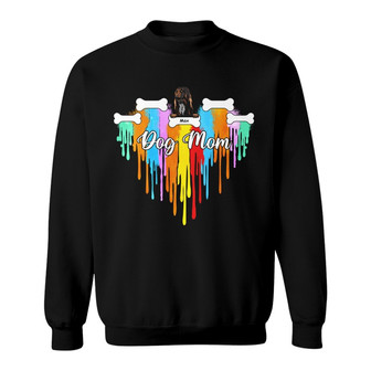 Personalized Dog Mom Watercolor Sweatshirt - Thegiftio UK