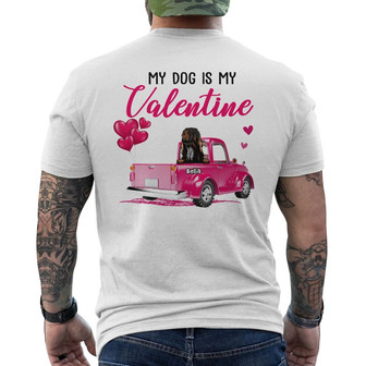 Personalized Dog My Valentine Back Print T-Shirt - Thegiftio UK