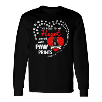 Personalized Dog Road To My Heart Long Sleeve Shirt - Thegiftio UK