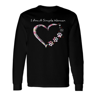 Personalized Dog Simple Woman Long Sleeve Shirt - Thegiftio UK
