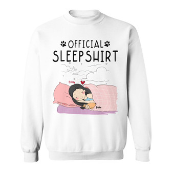 Personalized Dog Sleep Shirt Sweatshirt - Thegiftio UK