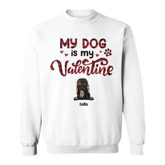 Personalized Dog Valentine Sweatshirt TID - Thegiftio UK