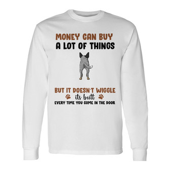 Personalized Dog Wiggle Butt Long Sleeve Shirt - Thegiftio UK