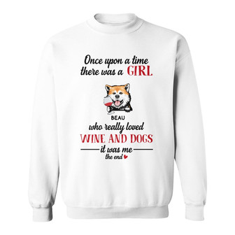 Personalized Dog Wine Sweatshirt - Thegiftio UK
