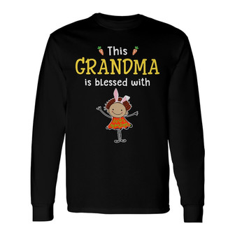 Personalized Easter Blessed Mom Grandma Long Sleeve Shirt - Thegiftio UK