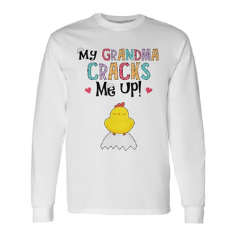 Personalized Easter Grandma Cracks Me Up Long Sleeve Shirt - Thegiftio UK